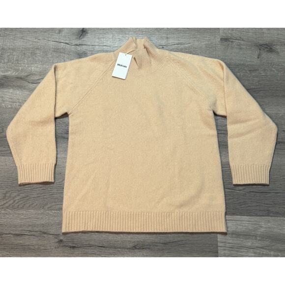 Muji Sweaters - NWT Muji Labo Women’s Yak Wool Blend Turtleneck Sweater M Light Orange